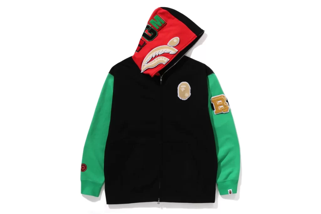 BAPE Shark Full Zip Hoodie United Arab Emirates Patch