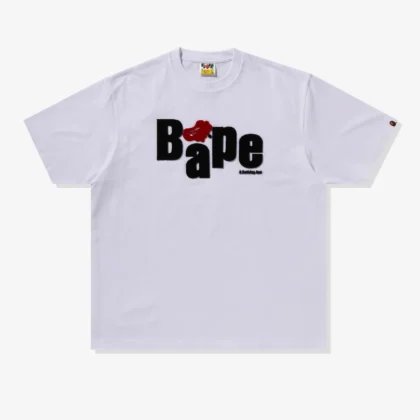 BAPE Heart Ape Head Relaxed Fit Tee White (Oversized)
