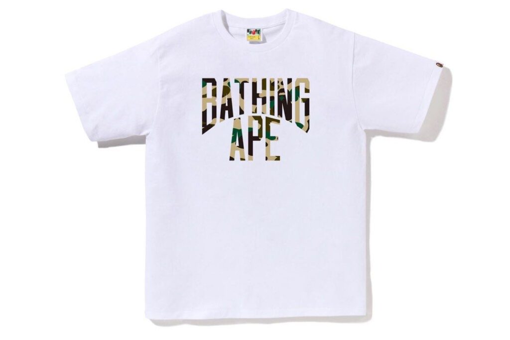 BAPE 1st Camo NYC Logo Tee White / Yellow