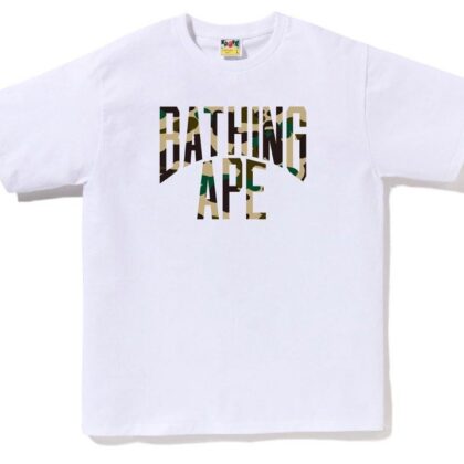 BAPE 1st Camo NYC Logo Tee White / Yellow