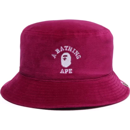 BAPE Velour Bucket Hat Purple