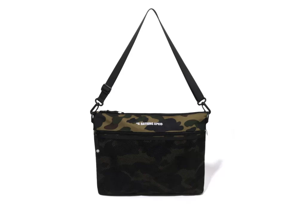 BAPE 1st Camo Sacoche Green