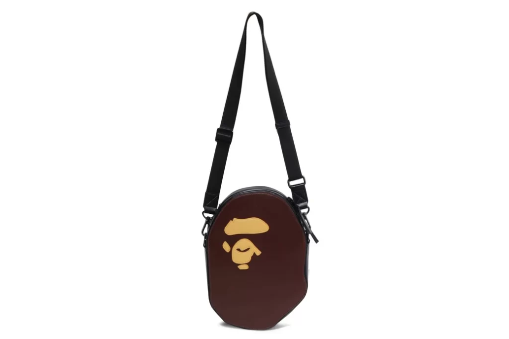 BAPE Ape Head Shoulder Bag Leather