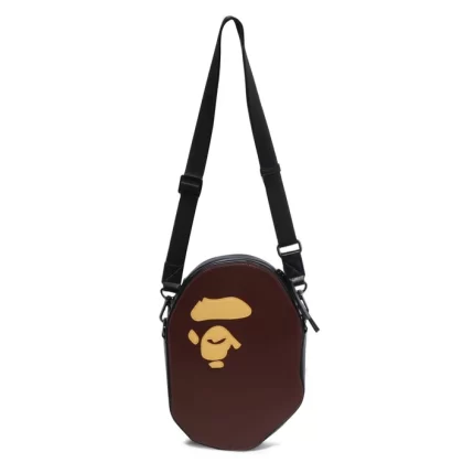 BAPE Ape Head Shoulder Bag Leather