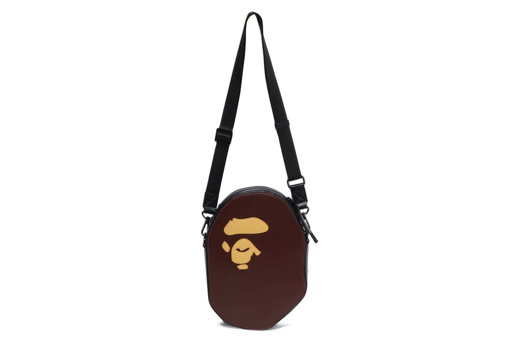 BAPE Ape Head Shoulder Bag Leather