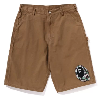 BAPE Washed Duck Painter Shorts