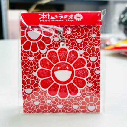 Murakami Radio Rubber Keyring Red/White