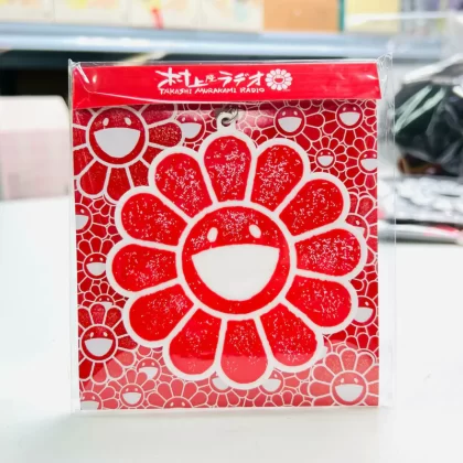 Murakami Radio Big Rubber Keyring Red/White