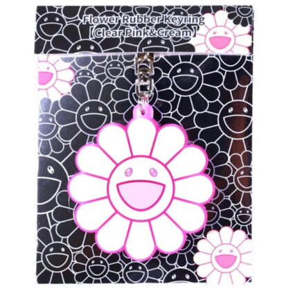 Murakami Rubber Keyring Clear/Pink