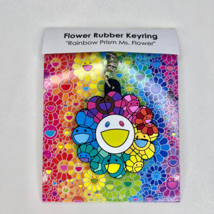 Murakami Rubber Keyring Rainbow Prism Ms. Flower