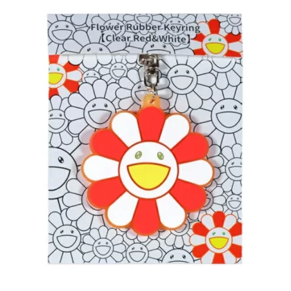 Murakami Rubber Keyring Red/Clear