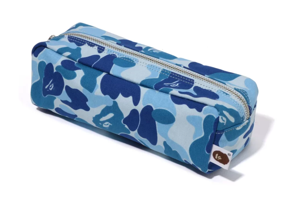 BAPE ABC Camo Flight Pouch Travel Blue