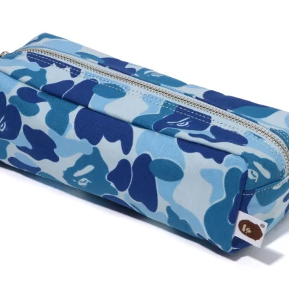 BAPE ABC Camo Flight Pouch Travel Blue