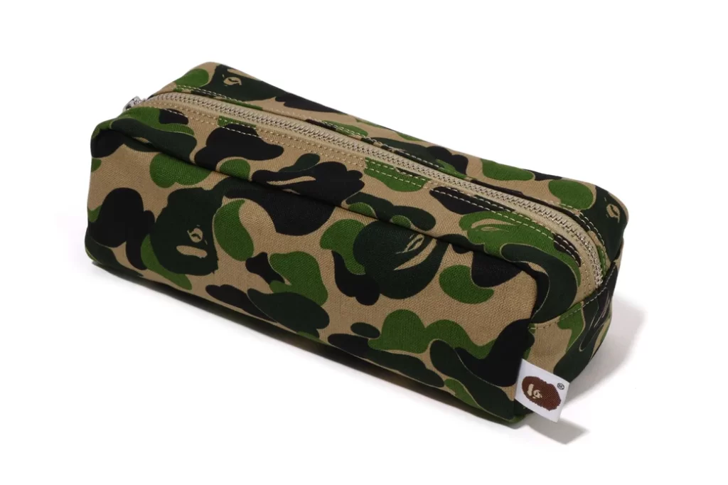 BAPE ABC Camo Flight Pouch Travel Green