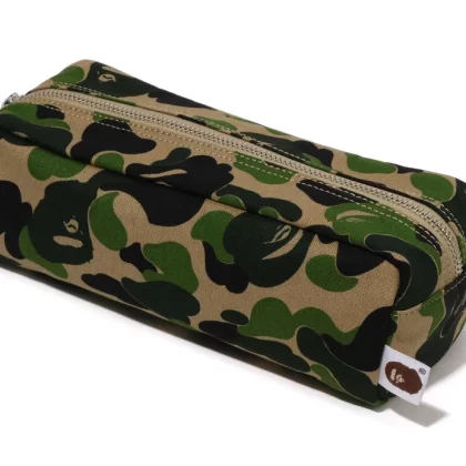 BAPE ABC Camo Flight Pouch Travel Green