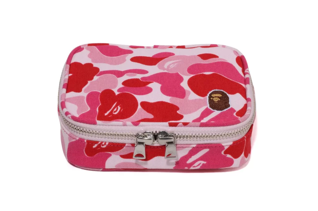 BAPE ABC Camo Amenity Pouch Travel Pink