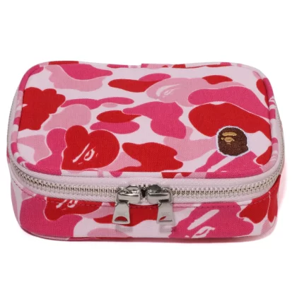 BAPE ABC Camo Amenity Pouch Travel Pink