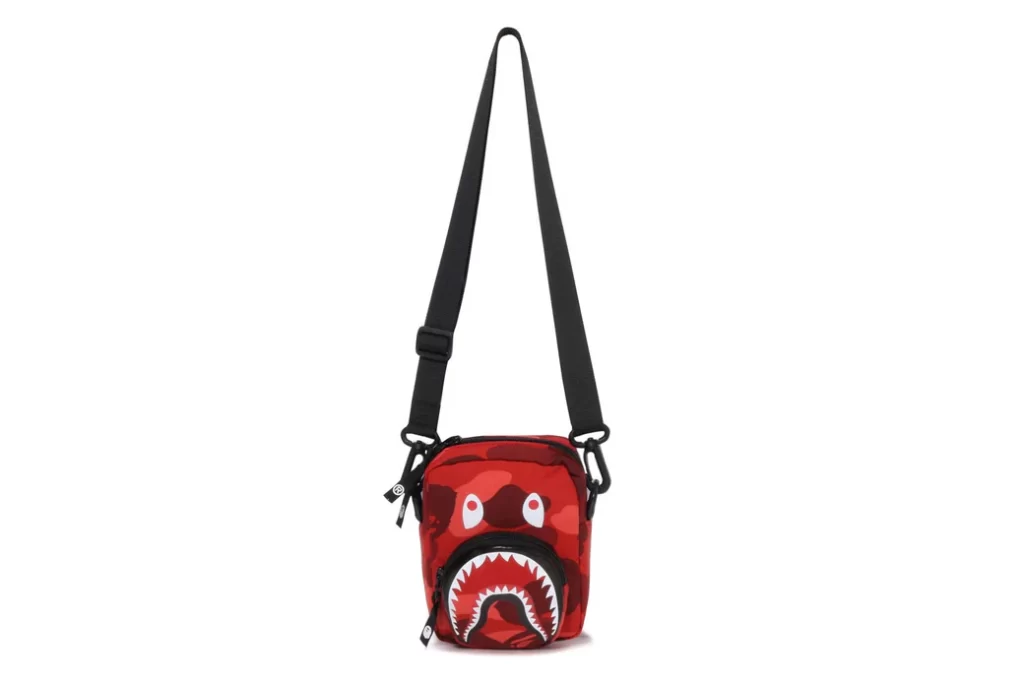 BAPE Color Camo Shark Mini Bag Red