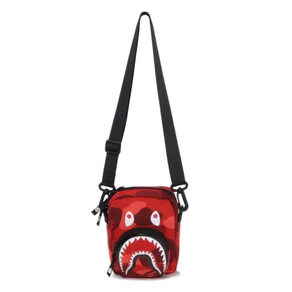 BAPE Color Camo Shark Mini Bag Red