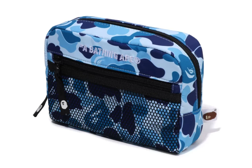 BAPE ABC Camo Pouch Blue