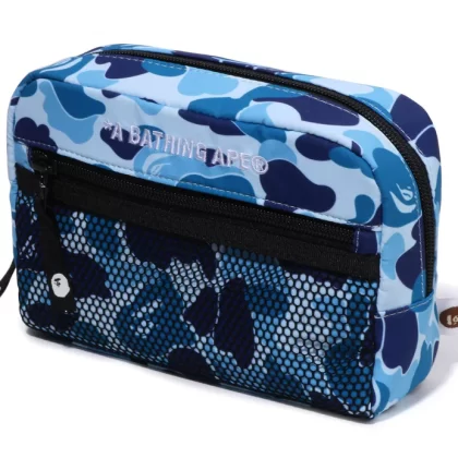 BAPE ABC Camo Pouch Blue