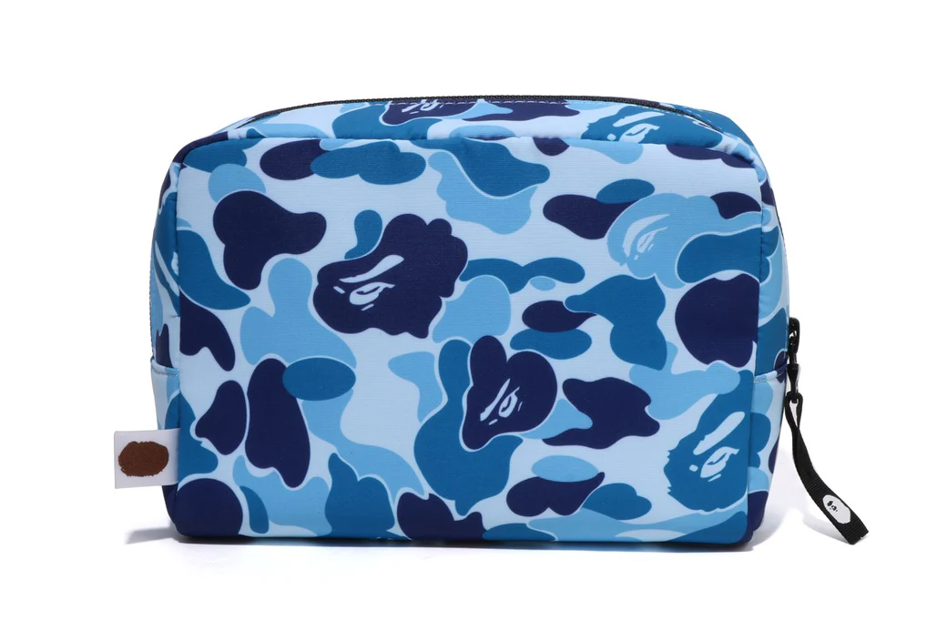 BAPE ABC Camo Pouch Blue - Imagen 3