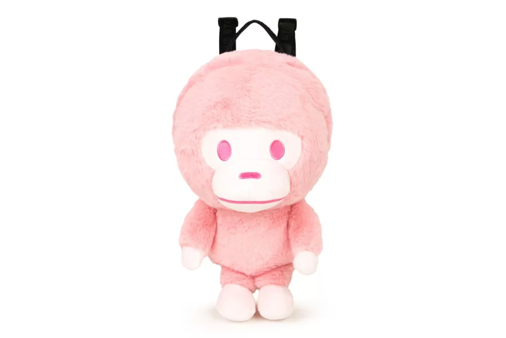 BAPE Baby Milo Plush Doll Backpack Pink