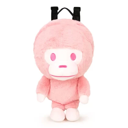 BAPE Baby Milo Plush Doll Backpack Pink