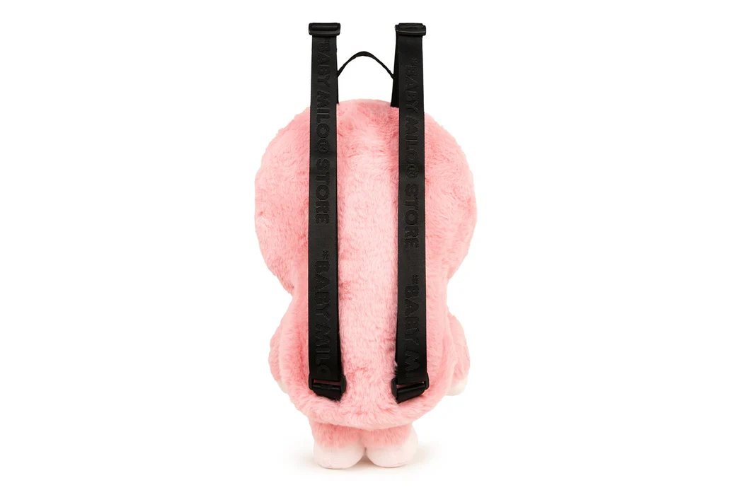 BAPE Baby Milo Plush Doll Backpack Pink - Imagen 3