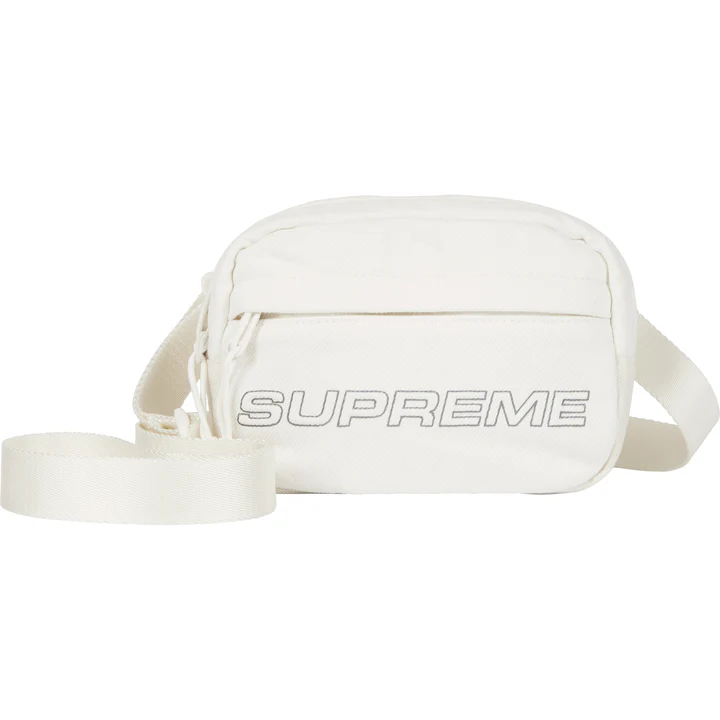 SUPREME Denim Mini Shoulder Bag White