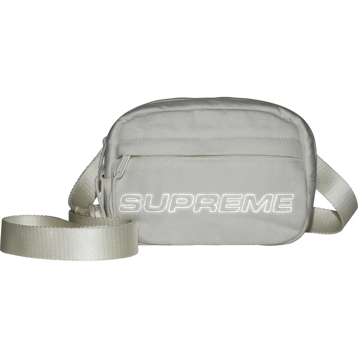 SUPREME Denim Mini Shoulder Bag White - Imagen 2