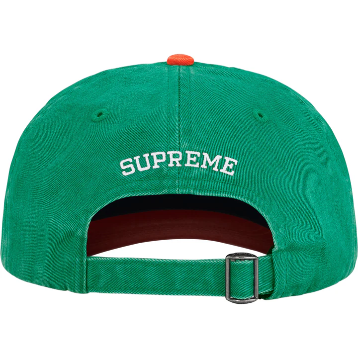 Supreme Pigment Coated 2-Tone S Logo 6-Panel Green - Imagen 2
