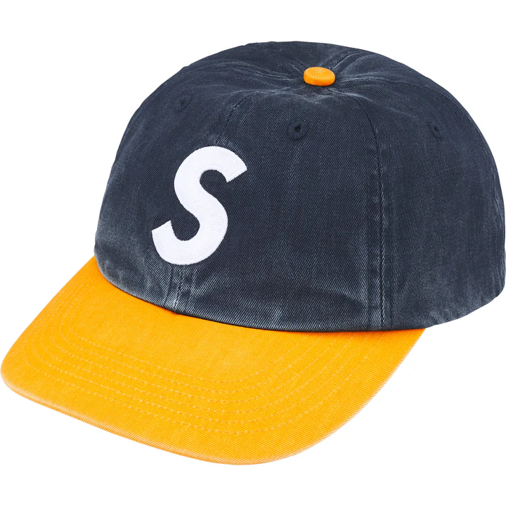 Supreme Pigment Coated 2-Tone S Logo 6-Panel Navy
