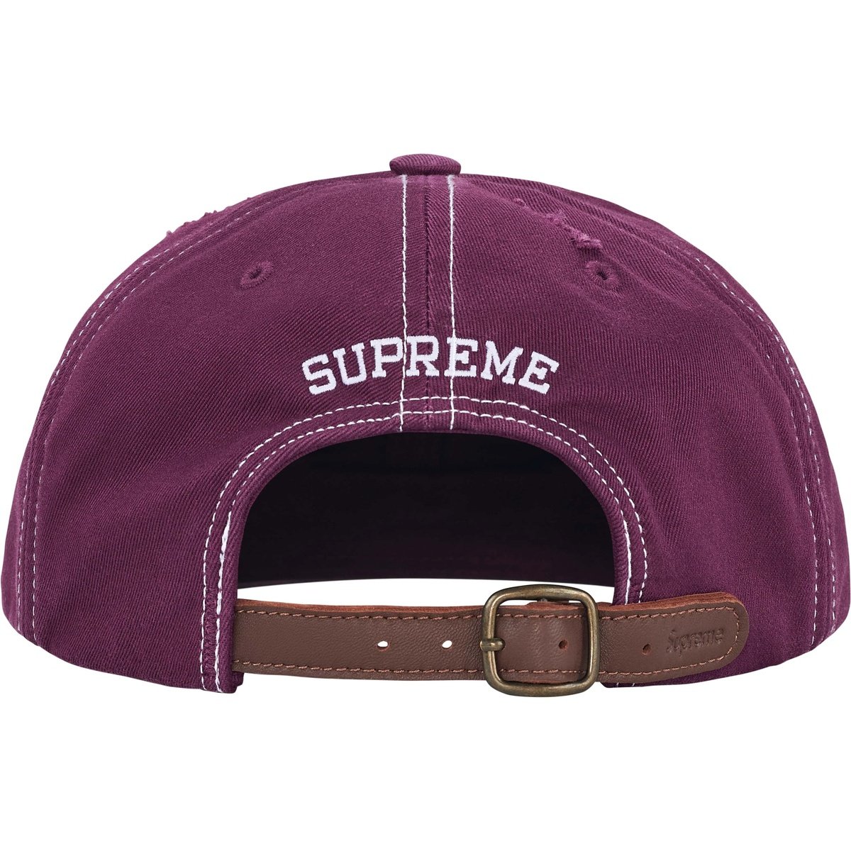 Supreme Distressed Script 6 Panel Purple - Imagen 2