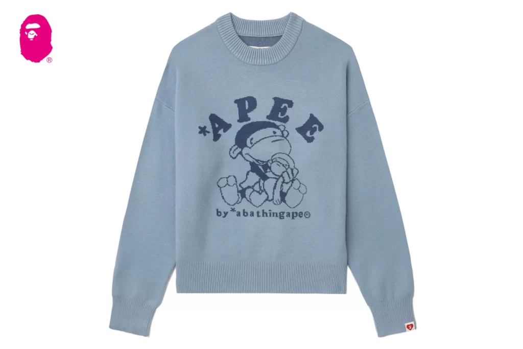 BAPE Baby Lisa Birdseye Sweater Blue