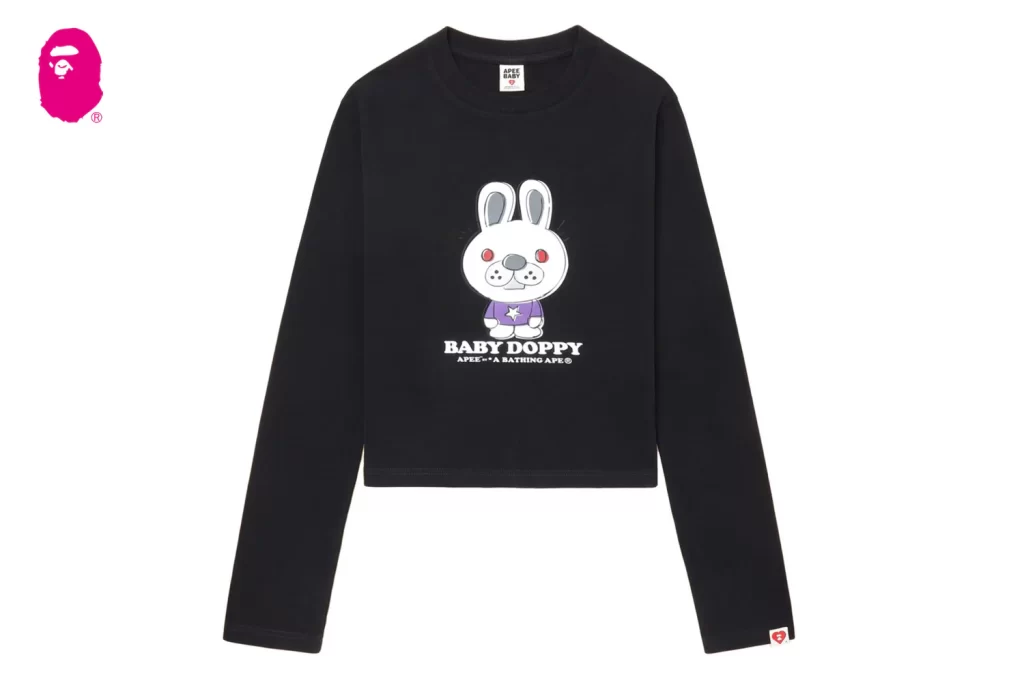 BAPE Baby Doppy Printed Long Sleeve Tee Ladies