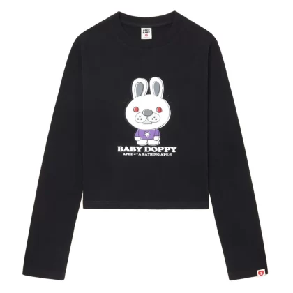 BAPE Baby Doppy Printed Long Sleeve Tee Ladies