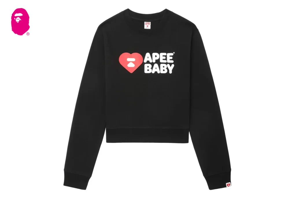 BAPE Apee Baby Crop Sweat Shirt