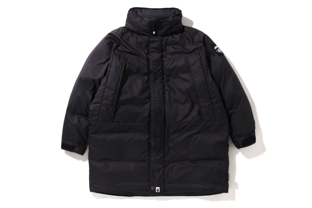 BAPE Long Relaxed Fit Down Jacket Black