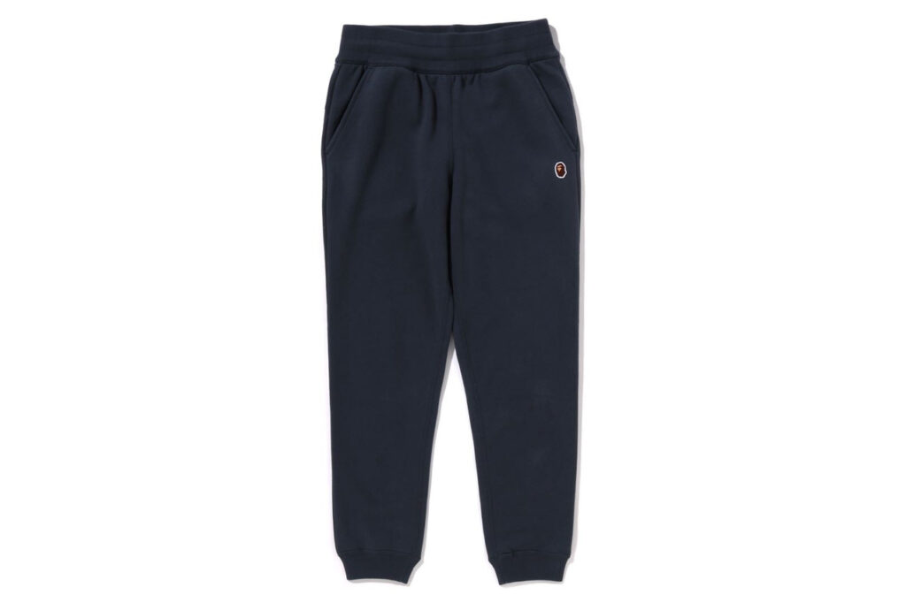 BAPE Ape Head One Point Slim Sweat Pants Navy