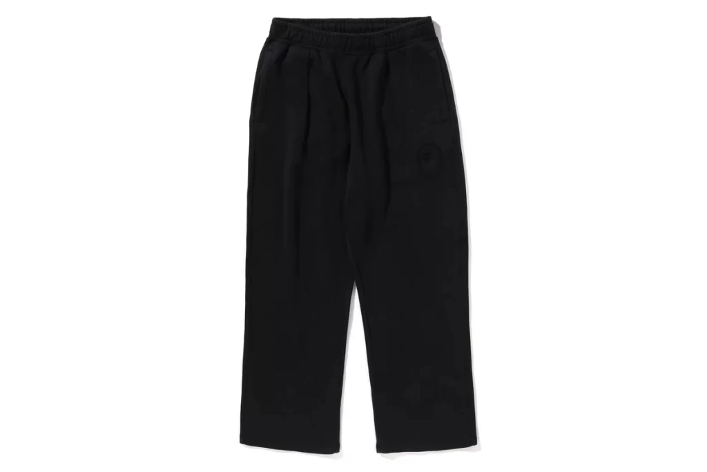 BAPE Garment Dye Oversized Fit Sweatpants Black