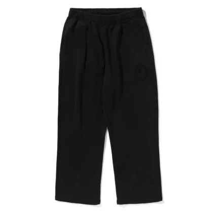 BAPE Garment Dye Oversized Fit Sweatpants Black
