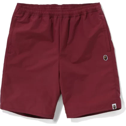 BAPE Ape Head Beach Short Burgundy