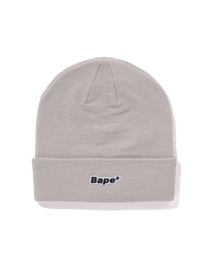 BAPE Patch Knit Cap Gray