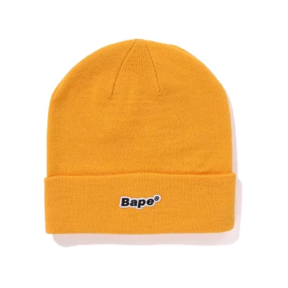 BAPE Patch Knit Cap Yellow