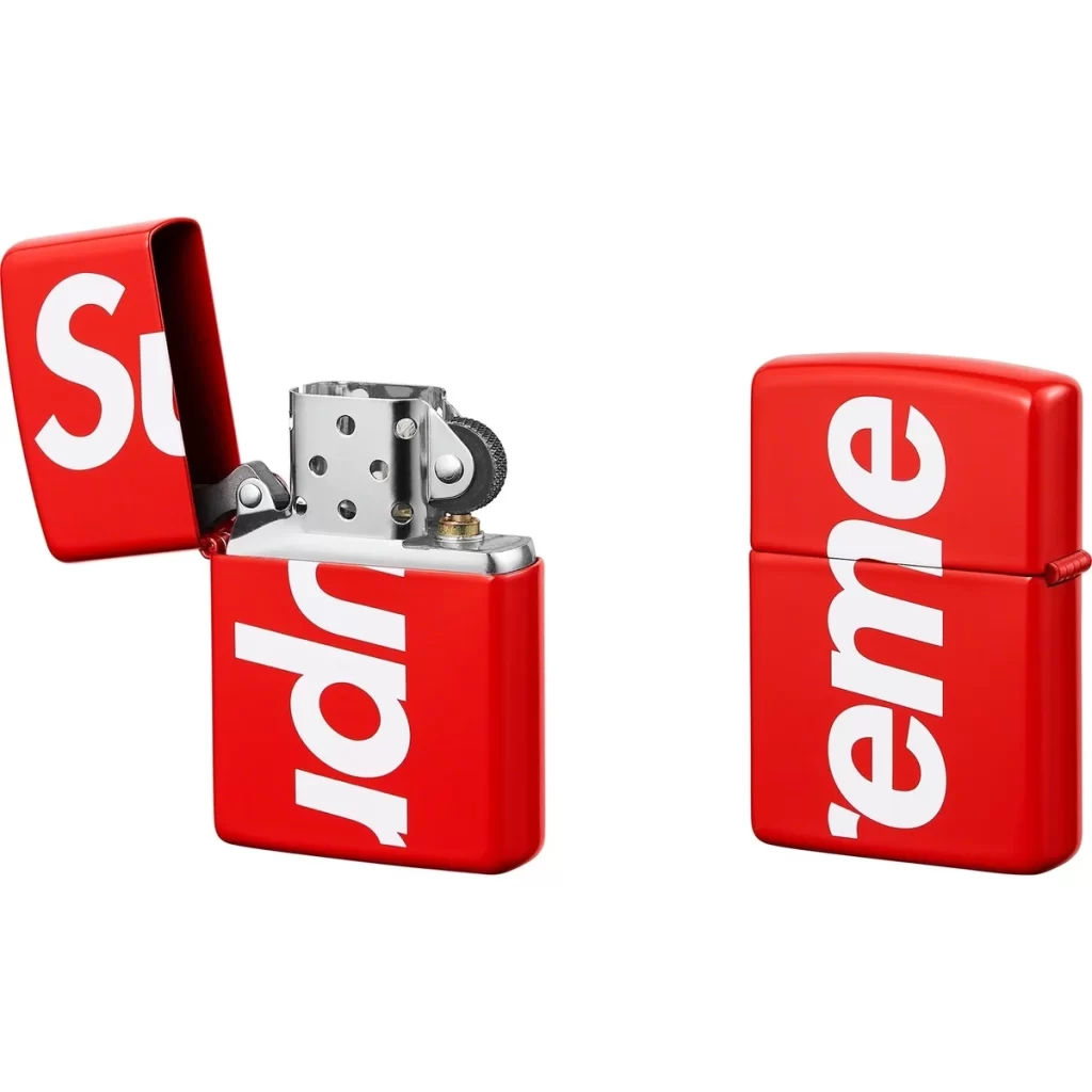SUPREME Red Logo Zippo Lighter