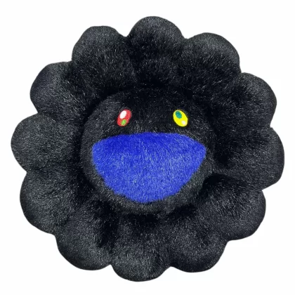 TAKASHI MURAKAMI 30 cm Flower Cushion Black/Blue