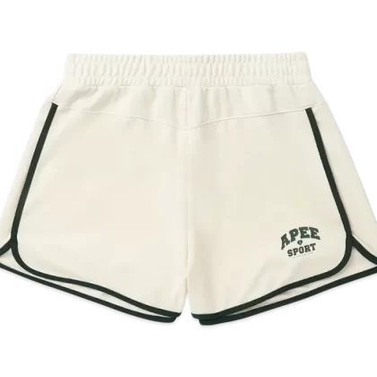 BAPE Apee Track Shorts Beige