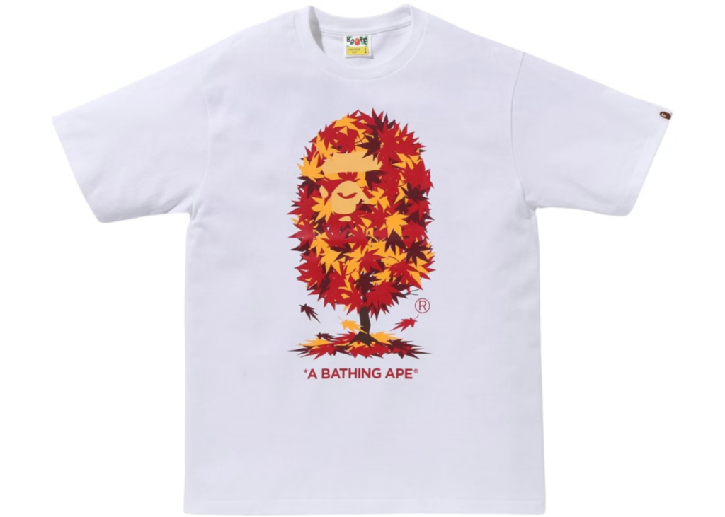 BAPE Japan Autumn Ape Head Tee White