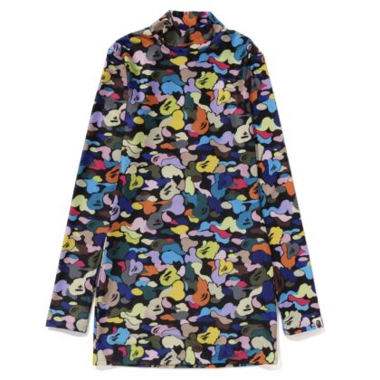 BAPE Multi Camo Turtle Neck One Piece Black
